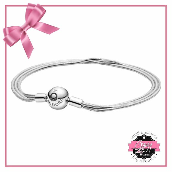 Multi Strand Snake Chain Bracelet (20cm) - Picture 1 of 15